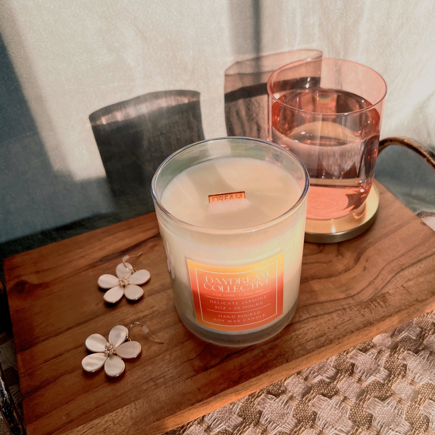 DELICATE JASMINE 8OZ CANDLE