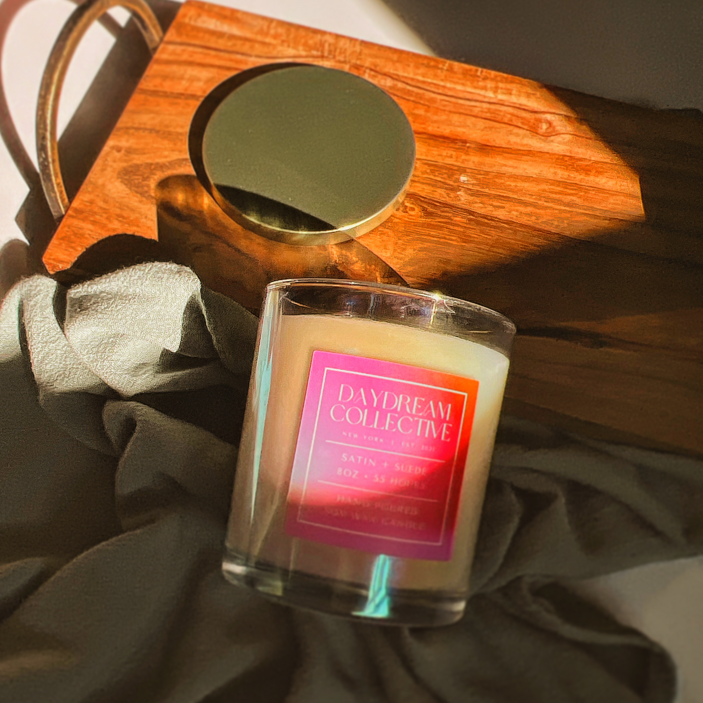 SATIN + SUEDE 8OZ CANDLE