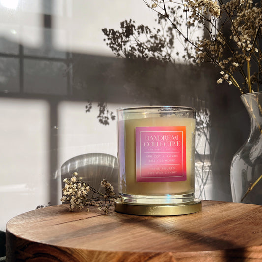 APRICOT + AMYRIS 8OZ CANDLE