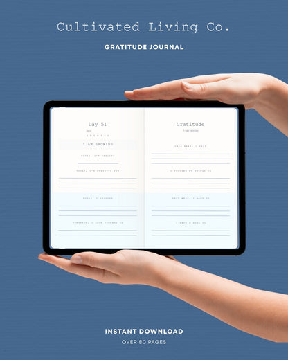 Cultivated Gratitude 90-Day Journal (Digital)