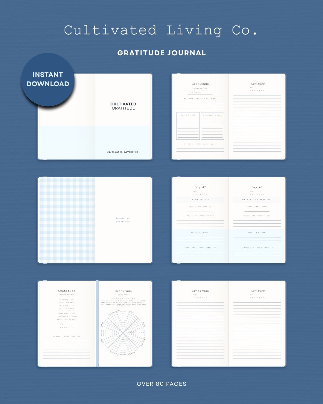 Cultivated Gratitude 90-Day Journal (Digital)