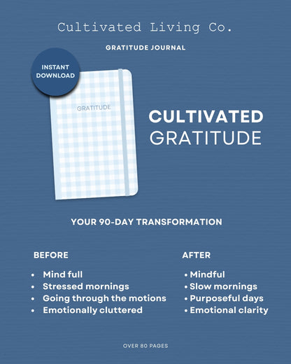 Cultivated Gratitude 90-Day Journal (Digital)