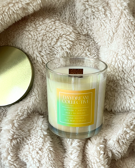 VETIVER + AMYRIS 8OZ CANDLE