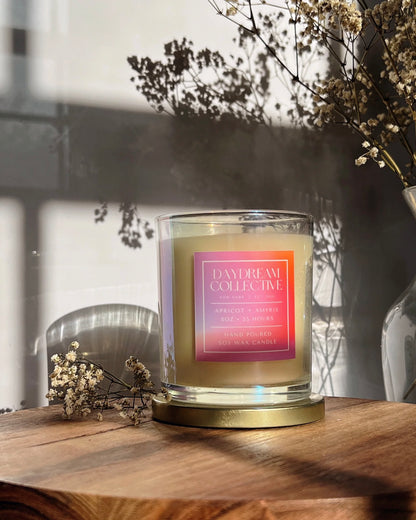 APRICOT + AMYRIS 8OZ CANDLE