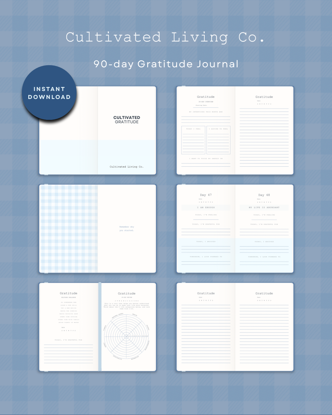Cultivated Gratitude 90-Day Journal (Digital)