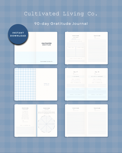 Cultivated Gratitude 90-Day Journal (Digital)