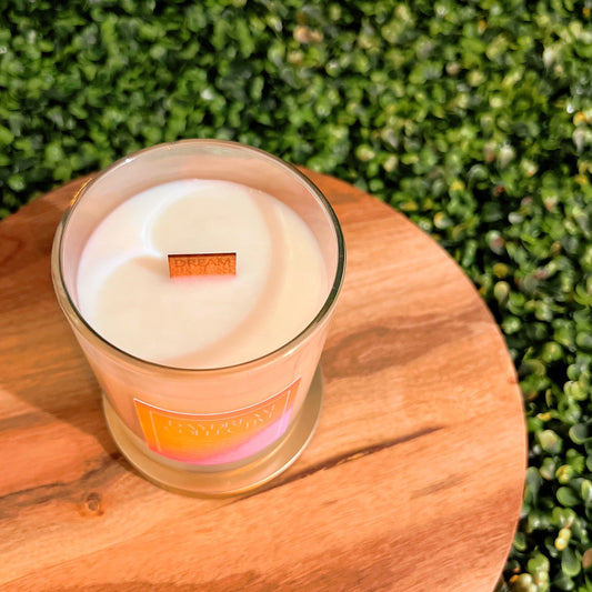 GINGER PEACH TEA 8OZ CANDLE