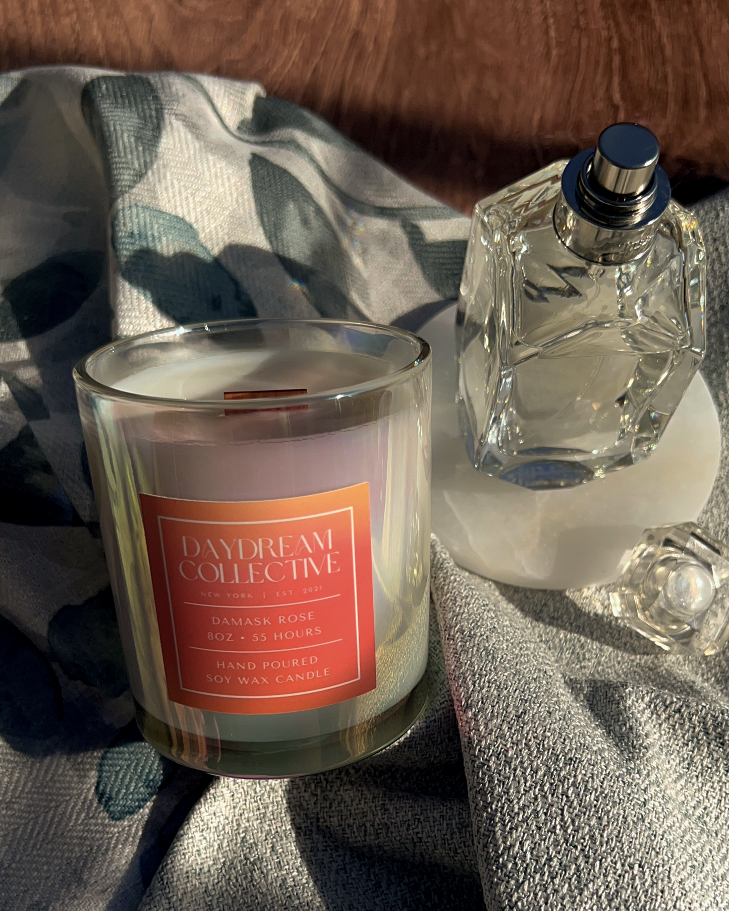 DAMASK ROSE 8OZ CANDLE