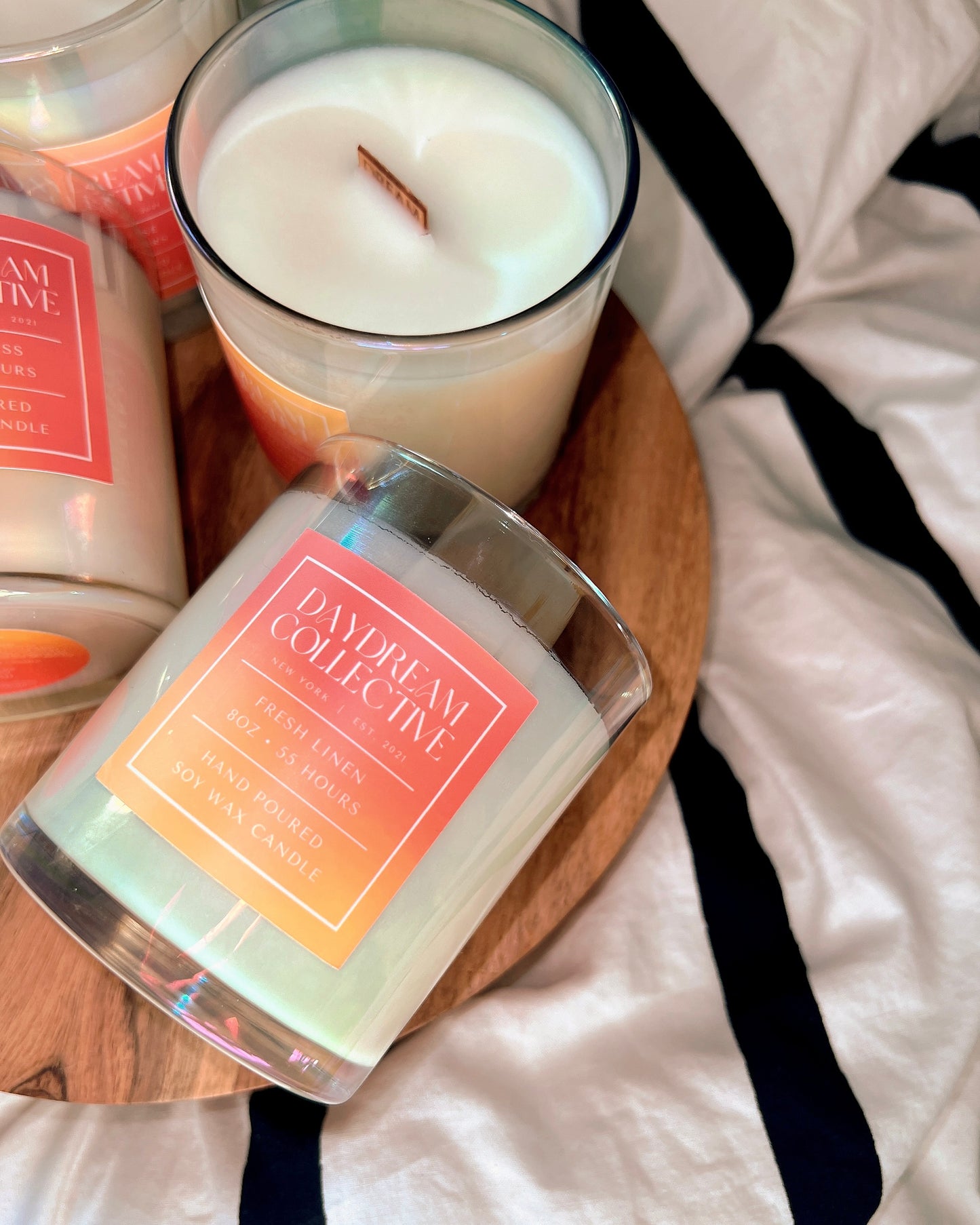 FRESH LINEN 8OZ CANDLE