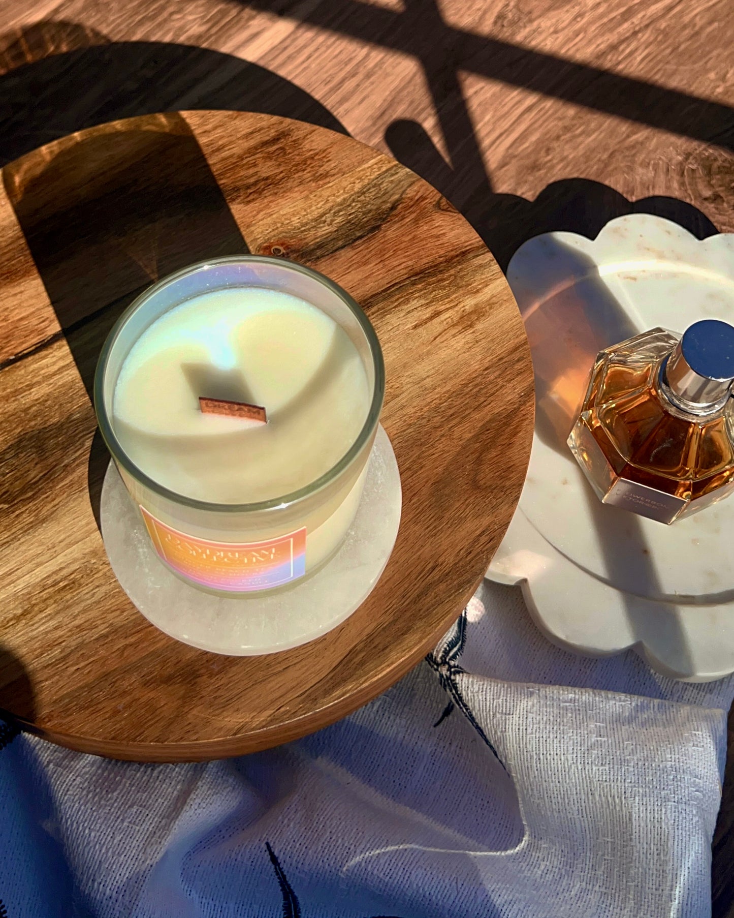 GINGER PEACH TEA 8OZ CANDLE