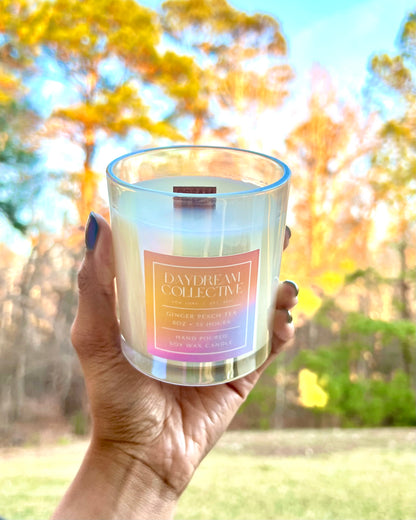 GINGER PEACH TEA 8OZ CANDLE
