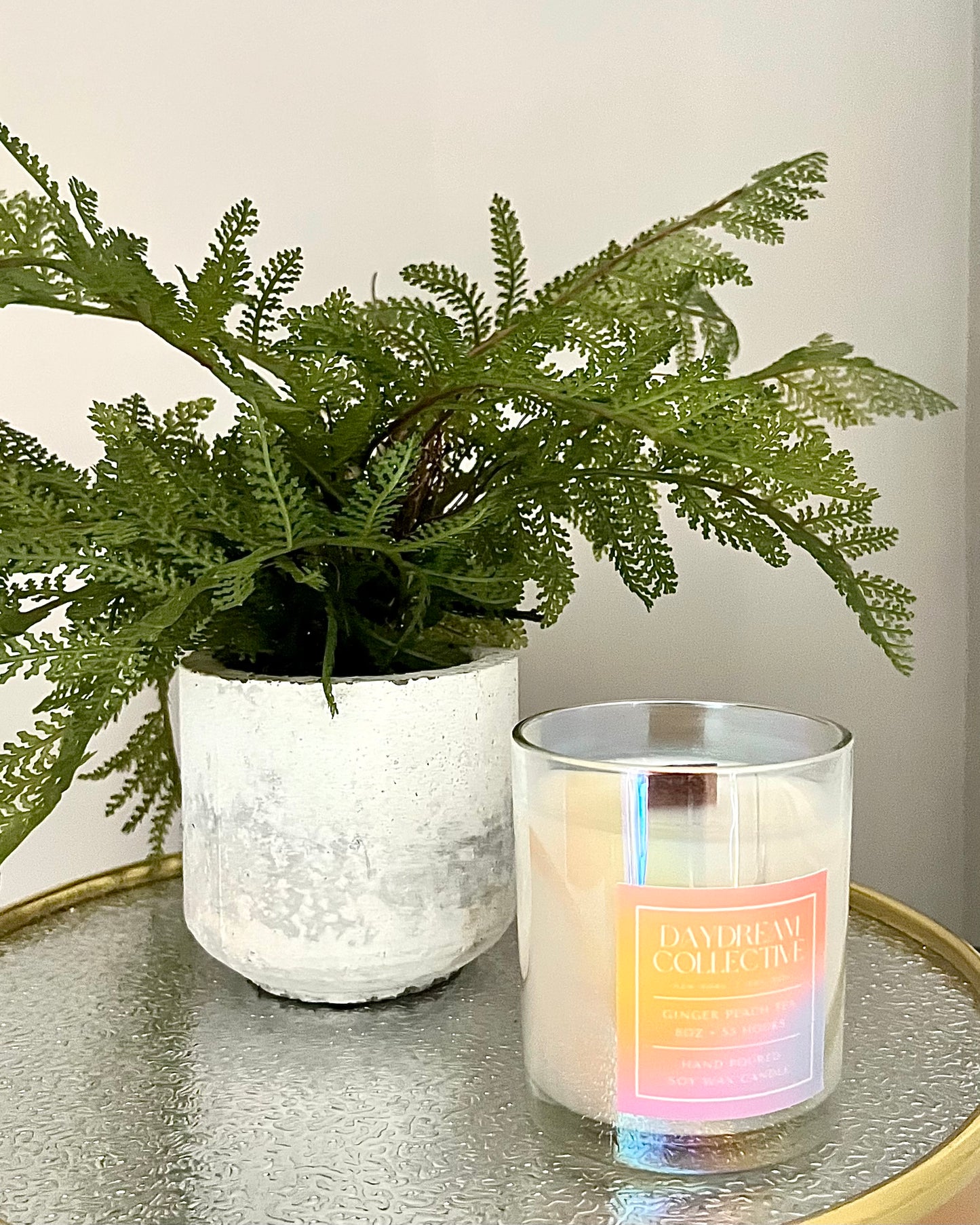 GINGER PEACH TEA 8OZ CANDLE