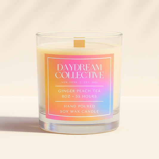 GINGER PEACH TEA 8OZ CANDLE