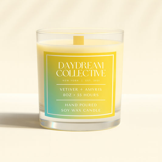 VETIVER + AMYRIS 8OZ CANDLE