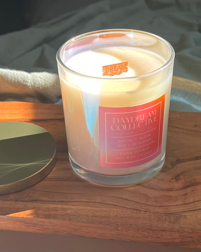 SATIN + SUEDE 8OZ CANDLE